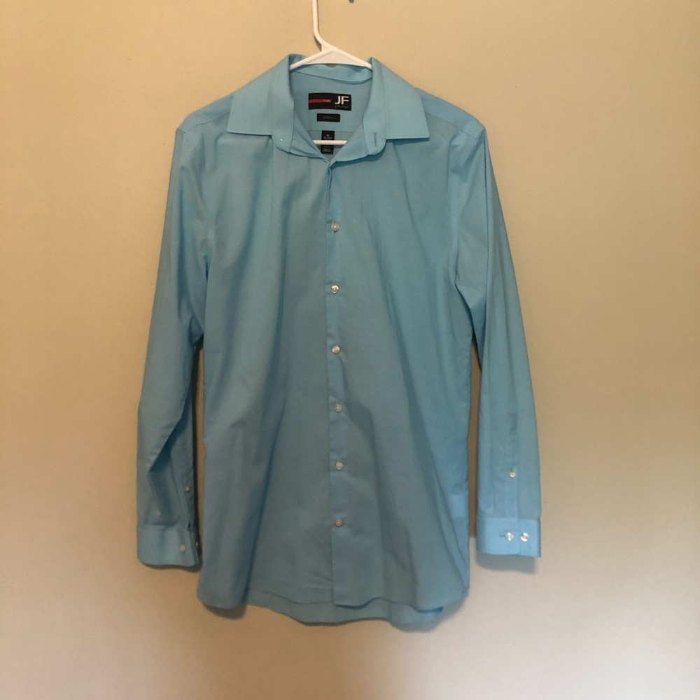 Slim Medium Blue Button Down